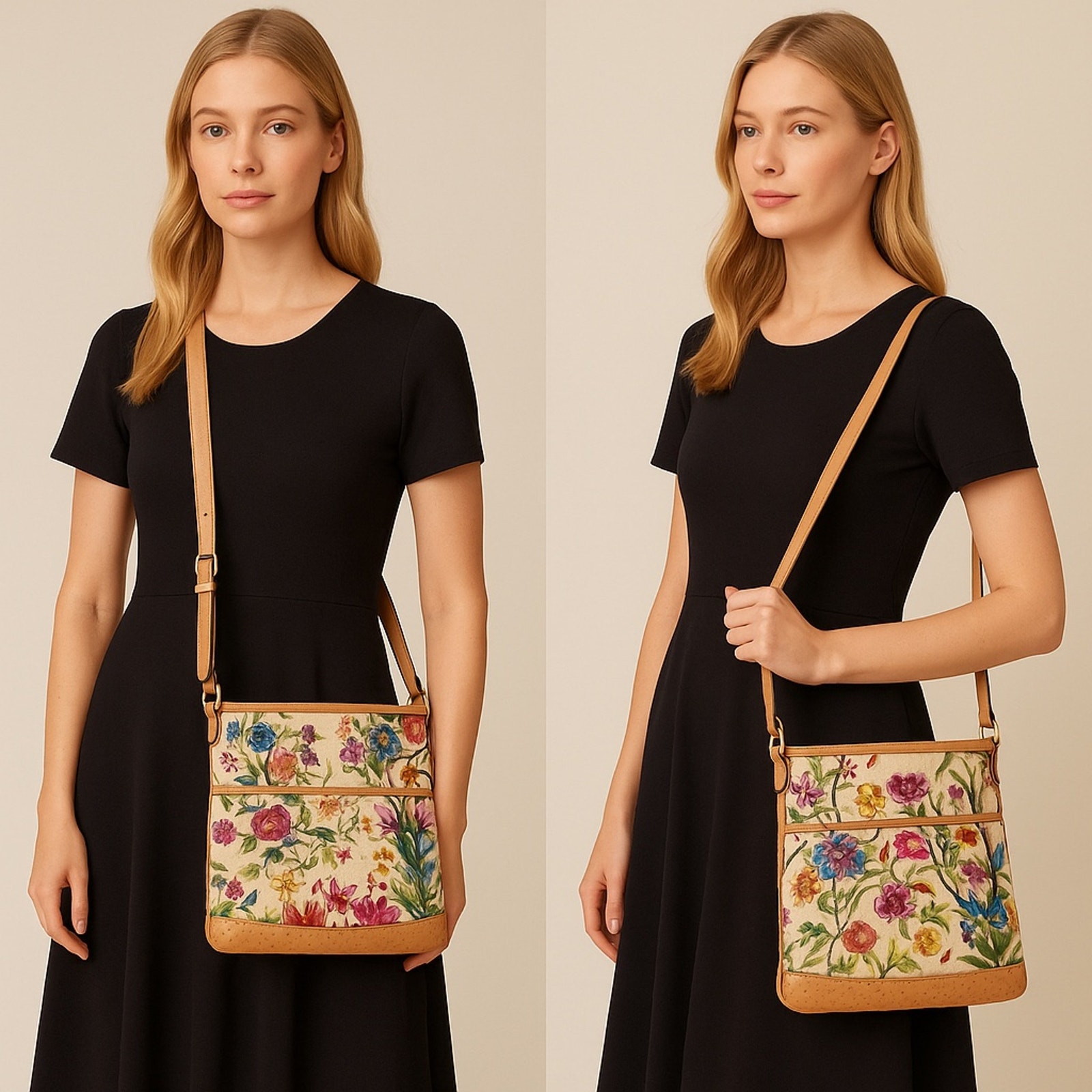 Gucci Perforated Flora Messenger Crossbody Bag W/ Coa White Canvas Floral